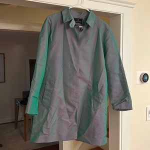 Jheri Richard’s Iridescent Trench/Rain Coat Size 8
